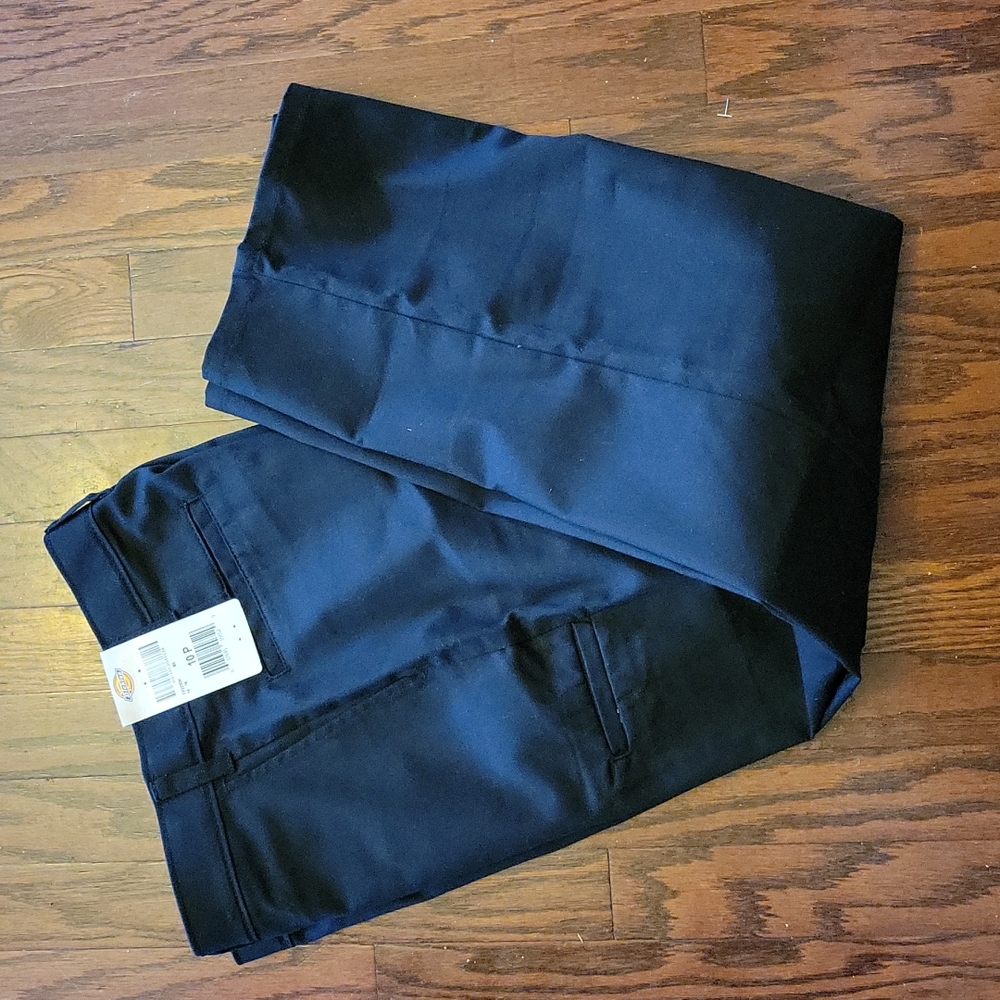 Dickies navy blue straight leg cargo pants polyester cotton blend 10P New…